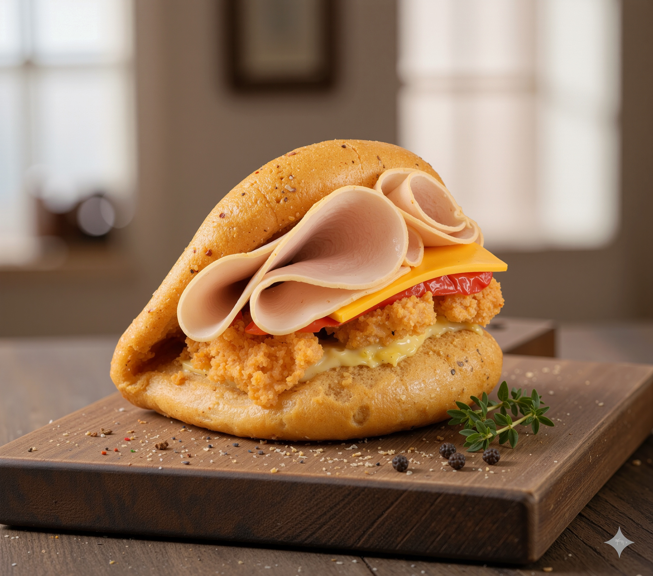 Bun Crispy Chicken Sandwich